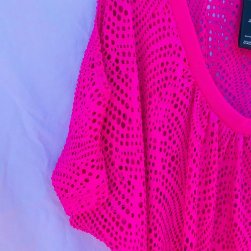 Mono túnica Catalina para mujer Missy hombro frío ganchillo rosa intenso pequeño - Imagen 4 de 9