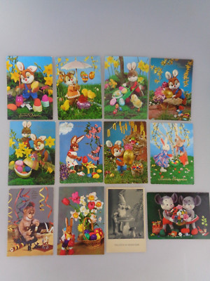 12 Schuco Kersa Ansichtskarten Postkarten Plüschtiere Bigo Bello (7457/4)