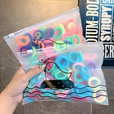 50/100X Women Girls Hair Bands Ties Rope Rings Elastic Hairband Ponytail Holder