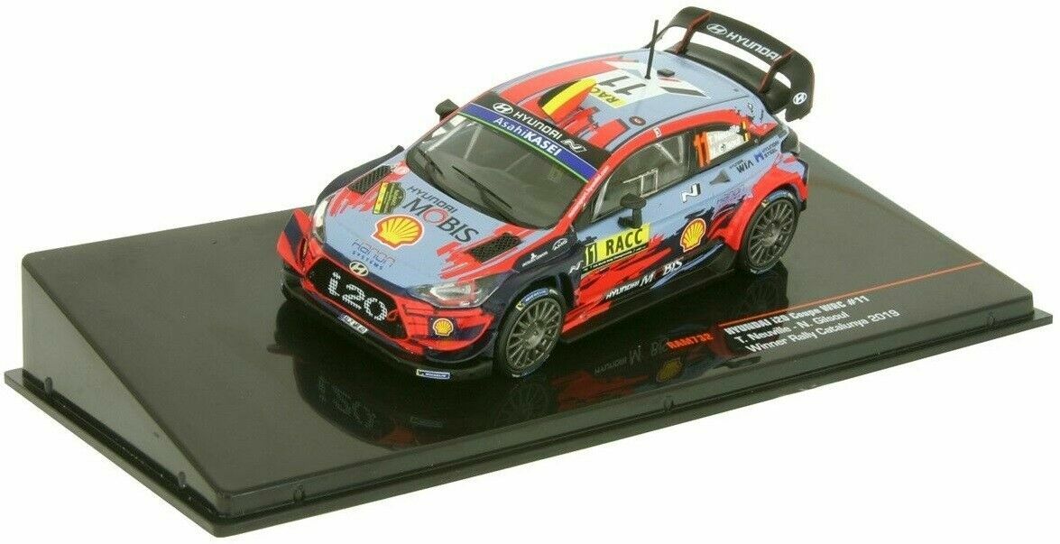 Hyundai i20 Coupe WRC miniature Ixos 1/43 du Rallye de Catalogne 2019 de Neuville