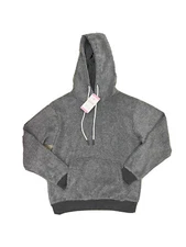 NWT Member's Mark Reverse Fleece Hoodie Grey XXL