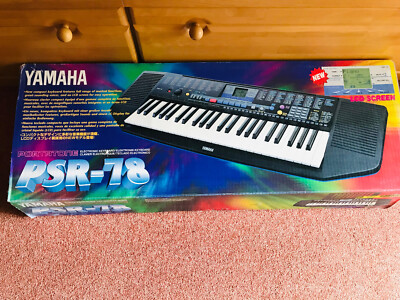 YAMAHA PSR-78 Keyboard mit LCD-Screen, Netzadapter, Bedien.anl., wie neu