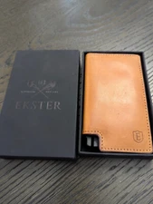 Ekster Parliament Wallet / cardholder with money strap - roma cognac color