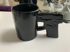 Black Gun Coffee Mug - Big Mouth Toys - Pistol - Cup - B113