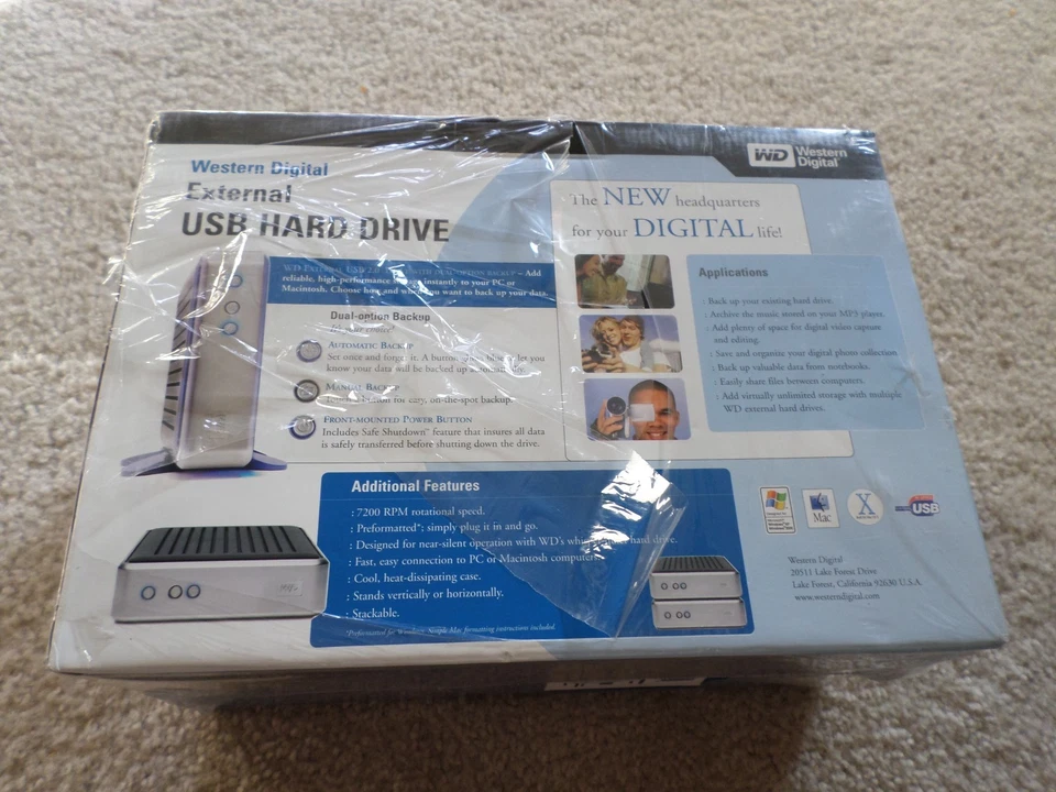 Western Digital Dual-Option 80GB External 7200RPM (WDXUB800BBNN) HDD - Image 2 of 4