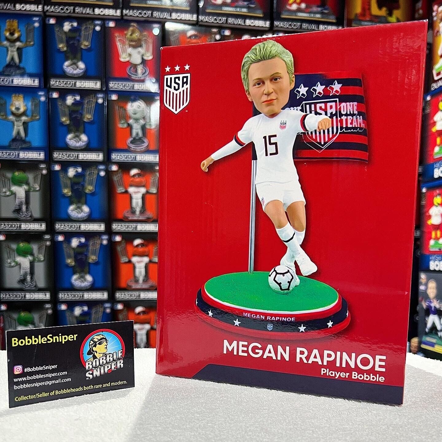 Woman's US Soccer Champions Megan Rapinoe Bobble Head - AME Sports