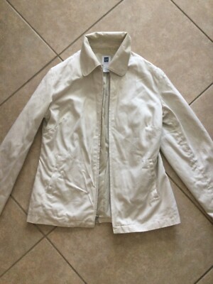 GAP Factory Store Women s Jacket Zip Up Light Weight Lined Khaki 90 s Small
