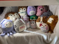13 Squishmallows Bundle Variety Of Animals See Pictures  sloth,unicorn,duck,etc