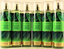 QTY 6 - Bath  Body Works WAIKIKI BEACH COCONUT Fine Body Mist Spray 8Oz