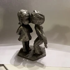 Vintage Figure Hudson Wali Pewter Figurine gift sculpture VTG