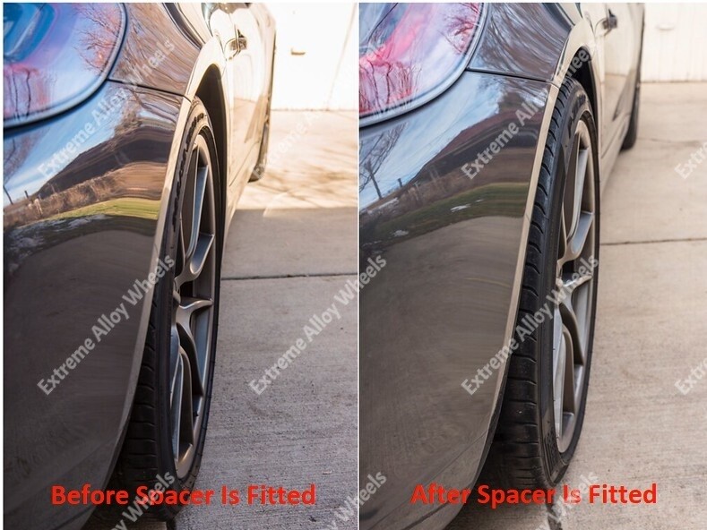 Alloy Wheel Spacers Universal Shim 8mm x 4 for Audi A1 A2 A3 8L >2003