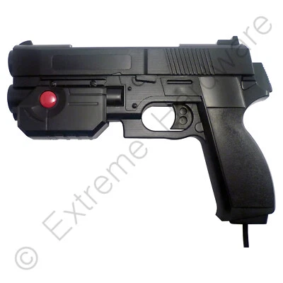 Ultimarc AimTrak Black Arcade Recoil Light Gun with Line of Sight Aiming LCD CRT