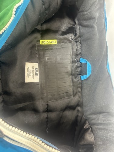 Burton Mens Small Green/Amparo Blue Dryride Ski Snowboard Snow Jacket Insulated - Picture 17 of 18