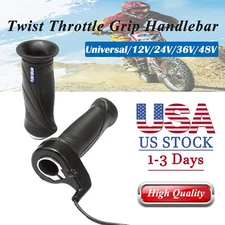 Universal 12V/24V/36V/48V Black Electric Scooter Bike Throttle Grip For E-Bike