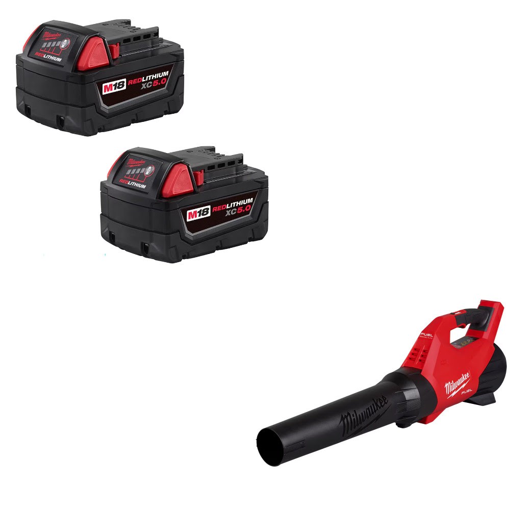 Milwaukee 48-11-1852-3017-20 M18 XC5.0 Battery 2-Pack + FUEL