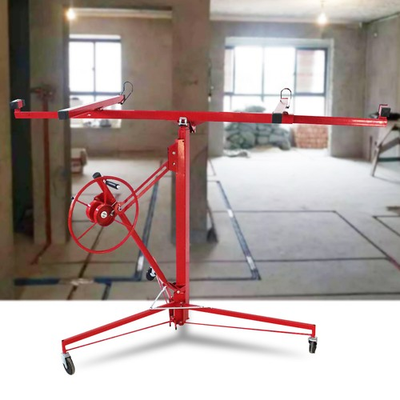 #ad Drywall Rolling Lifter Panel Hoist Jack 11FT Plasterboard Jack Carrier 150lbs $139.99