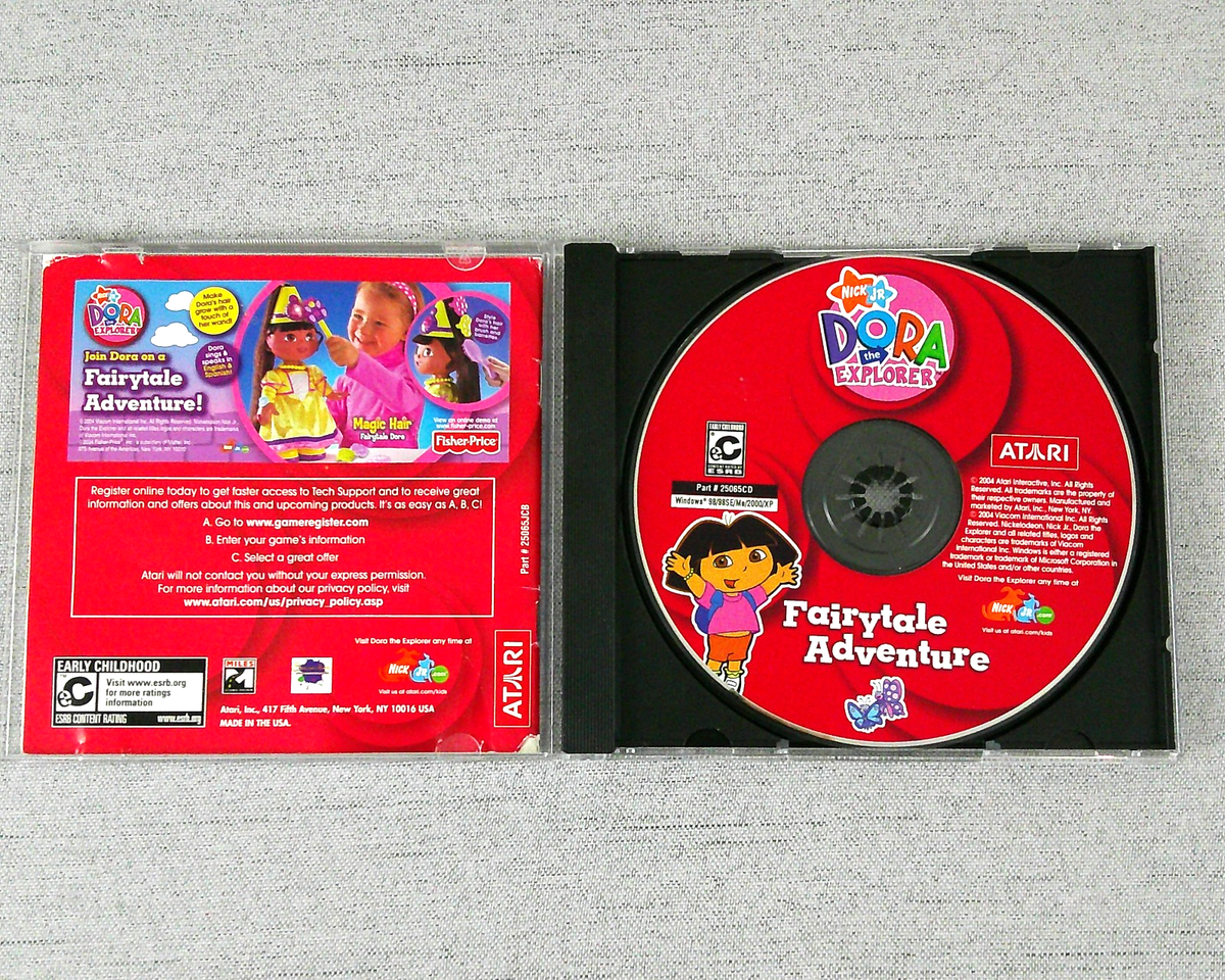 Dora the Explorer Fairytale Adventure PC CD ROM Game 2004 Complete
