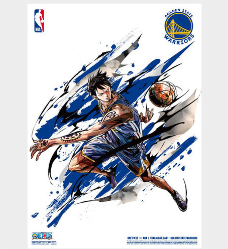 ONE PIECE x NBA Mini Poster Set 10 Sheets Limited Japan Official