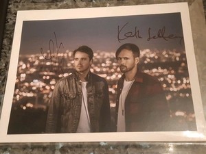 ATLAS GENIUS Keith & Mike Jeffery signed 7 1/4 x 10 Photo 