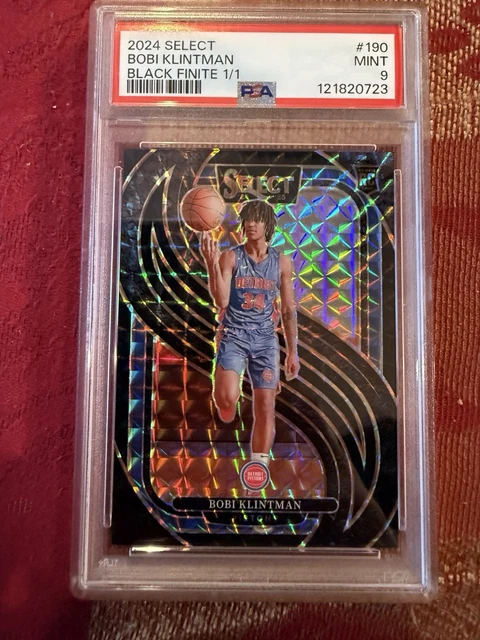 2024-25 Select Bobi Klintman Black Finite RC #1/1 PSA 9 Mint Kolben #190