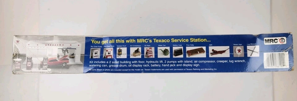 MRC BC100 Texaco Service Station From the 60's Model Kit 1:24 Scale NEW SEALED - Image 4 of 4