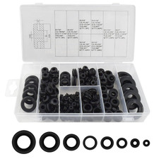 180 Pcs Assorted Rubber Grommet Kit Rubber Grommet Assortment Kit Sizes 7/8" 5/8