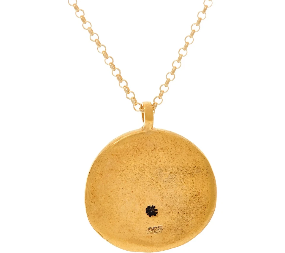 Colgante Maya Angelou "Hago mi mejor esfuerzo" Chapado en Oro 14K Cita por Dogeared Foto 3 de 4