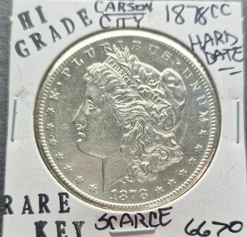 1878 CC Morgan Silver Dollar $1 - BU Proof Like Better Carson City Date!!