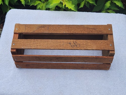 Peaches Records & Tapes Cassette Tape Crate Box Storage Rack Holder Wood Small - Foto 7 di 24