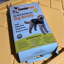 ThunderShirt  Classic Dog Anxiety Vest, Heather Gray, XXL Over 110 lbs  New