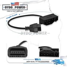 FOR Ford 7 pin OBD1 to OBD2 Adapter Code Reader Scanner Check Engine Repair Tool