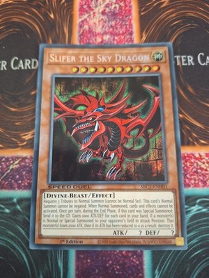 Yugioh Slifer The Sky Dragon SBC1-ENH01 Secret Rare 1st Edition