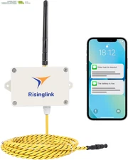 Smart Water Leak Detector, Zone Water Detector, Wifi-Enabled with 6.5 Ft Sensing