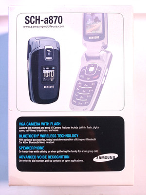 Samsung SCH-a870 flip phone in original casing untested