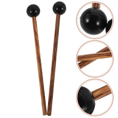 2Pcs Handpan Drum Mallets Wooden Multi Color Durable Percussion Sticks for Music