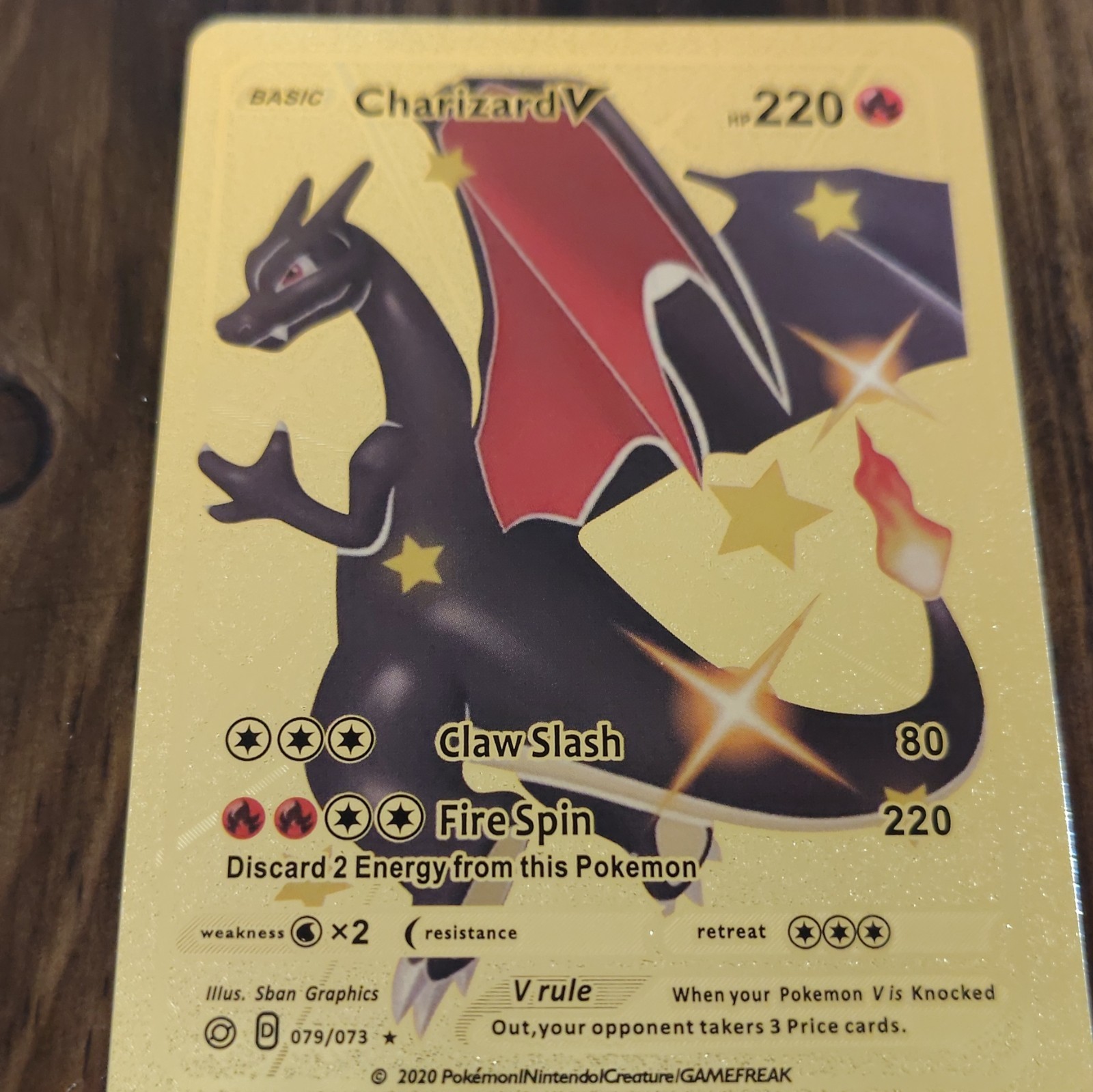 Charizard V 079/073 Champion's Path Ultra Rare Full Art Holo English 2020