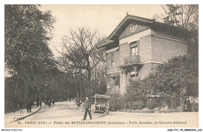 AQZP11-0815-75 - Paris - Park Des Buttes-Chaumont - Tür Sécrétan Und L' Avene