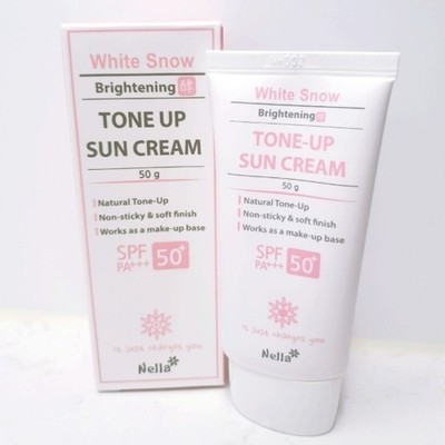NELLA White Snow Brightening Fermented Tone Up Sun Cream 50g SPF50+ PA+++ KOREAN