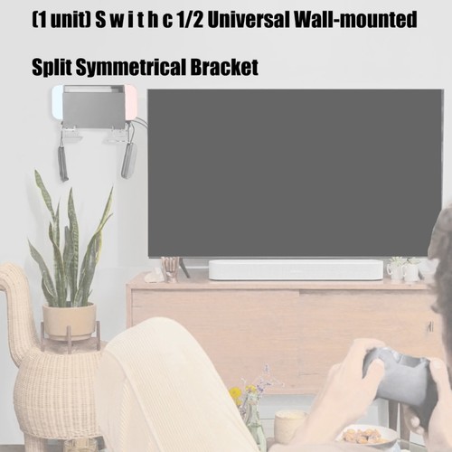 2pcs Clear Acrylic Display Stand Wall Mount Holder with Controller Storage Rack - Picture 3 of 8