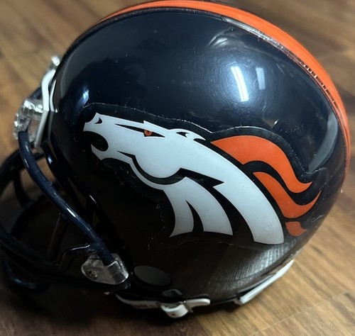 Bill Romanowski Firmado Denver Broncos Riddell Mini Casco Certificado de Autenticidad TRISTAR FÚTBOL AMERICANO - Imagen 2 de 5