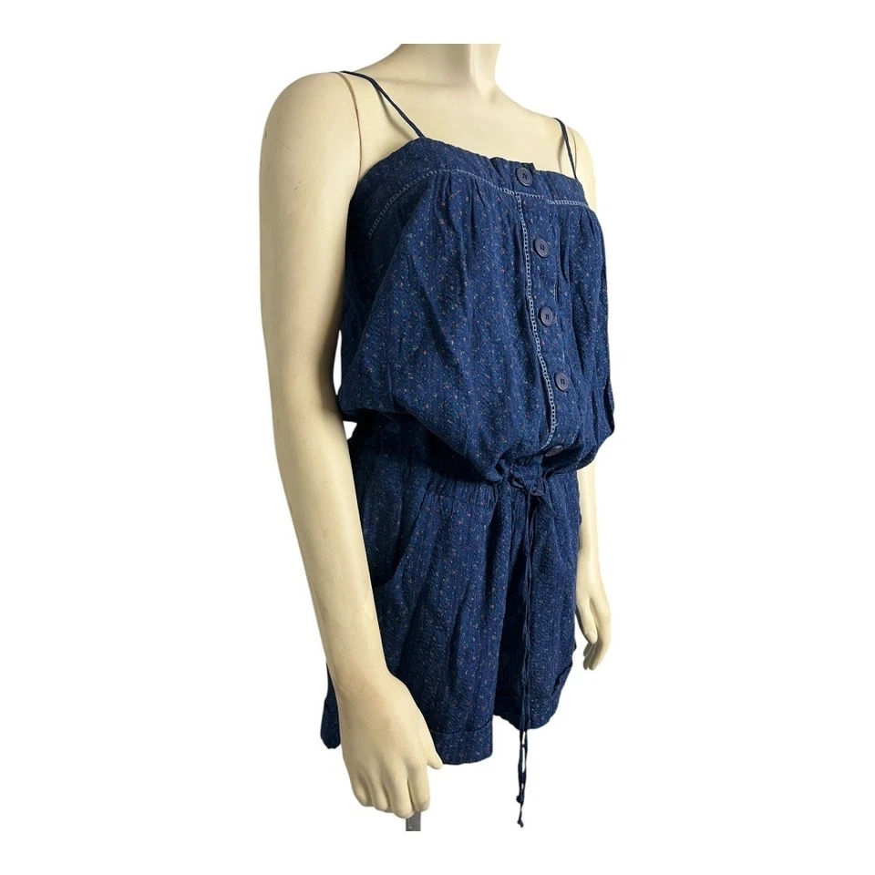 Mameluco Flying Tomato Floral Sin Mangas Azul Para Mujer Talla M Informal Boho Verano Foto 2 de 4