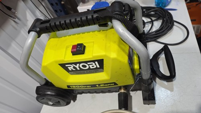#ad RYOBI RY1419MTVNM 1900 PSI 1.2 GPM Cold Water Wheeled Electric Pressure Washer $59.99