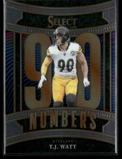 2025 Panini Select #18 T.J. Watt Select Numbers