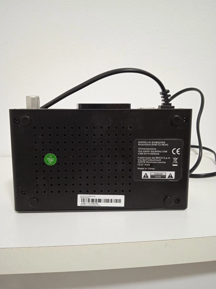 decoder United DVBH2100 digitale terrestre - Immagine 3 di 4