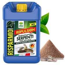 Disabituante Repellente Dissuasore Serpenti Vipere Gechi Rettili Granulare 5 Lt