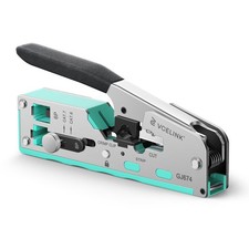 RJ45 Crimp Tool Ethernet Crimper CAT7/6A/6/5E/5 RJ11/RJ12 Mint Green 1 PCS