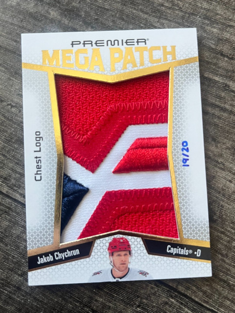 2025-26 Premier Jakob Chychrun Mega Patch Chest Logo /20