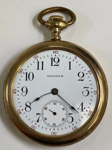 Antique Waltham Gold Filled Pocket Watch, Doesn't Run, Missing Crystal (37-#13)