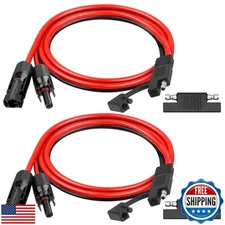 Kimbluth SAE Extension Cable 3FT 2PCS 10AWG Quick Disconnect Wire SAE Connect