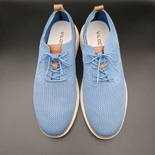 Size 14 US - Vilocy Light Blue Men's Mesh Casual Dress Shoes - size 48 EUR